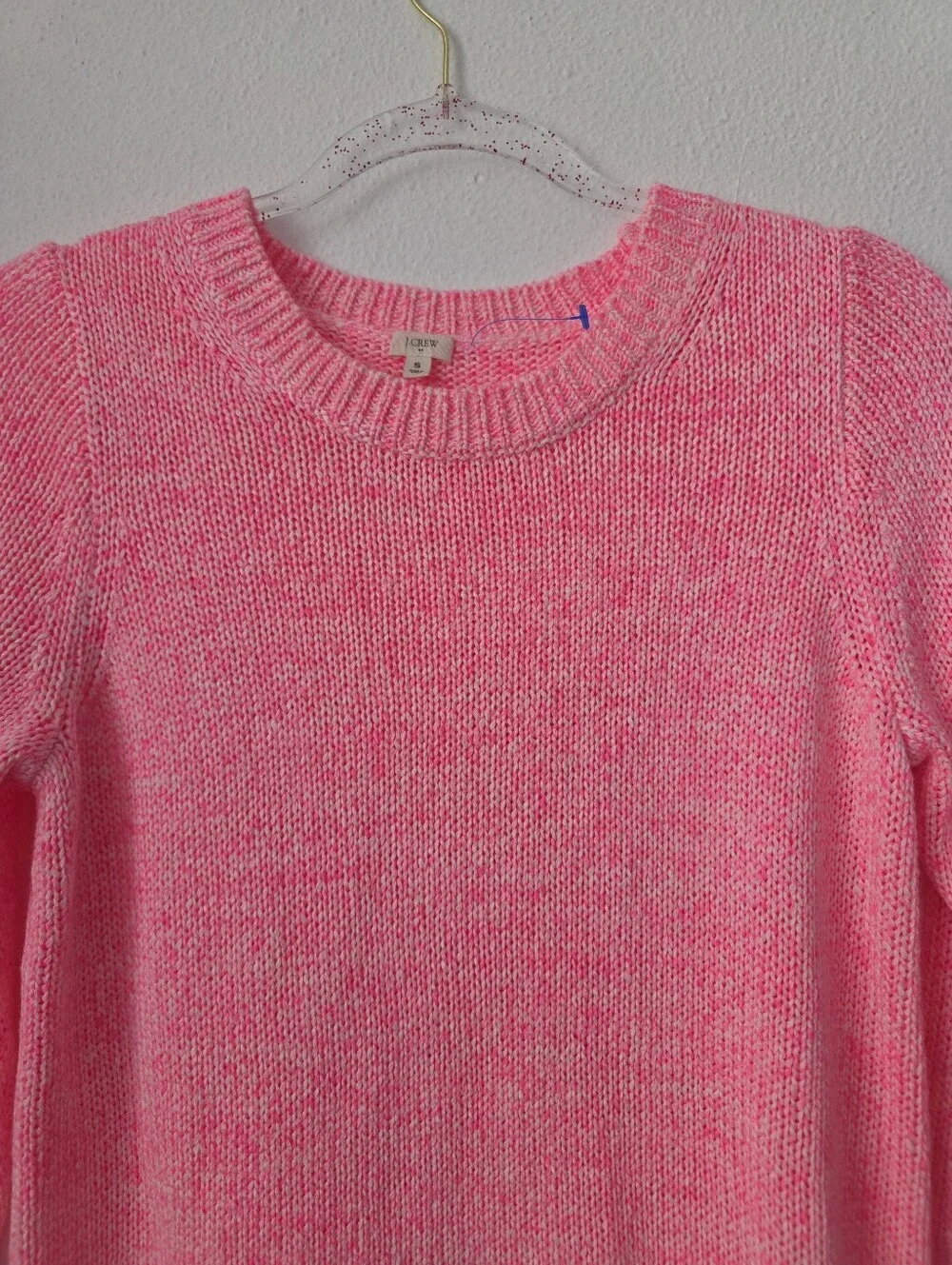 J.Crew Pink Chunky Knit Crewneck Sweater - Size S